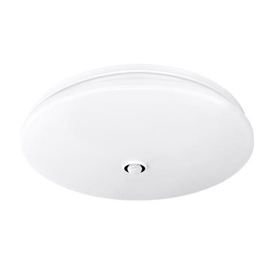 Obrázek Solight LED stropní světlo PLAIN s PIR sensorem, 18W, 1260lm, 3000K, kulaté, 33cm