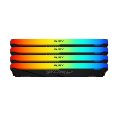 Obrázek KINGSTON DIMM DDR4 32GB (Kit of 4) 3600MT/s CL17 FURY Beast RGB, XMP
