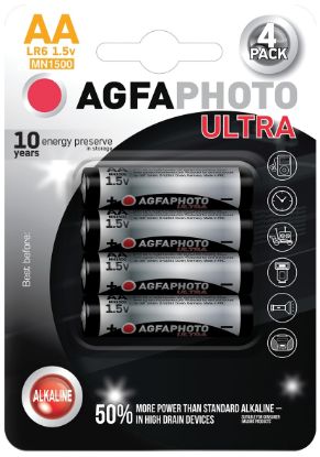 Obrázek AgfaPhoto Ultra alkalická baterie LR06/ AA, 4ks