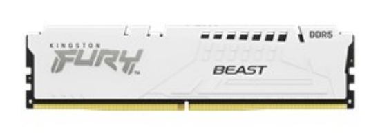 Obrázek KINGSTON DIMM DDR5 16GB 5200MT/s CL40 FURY Beast Bílá XMP