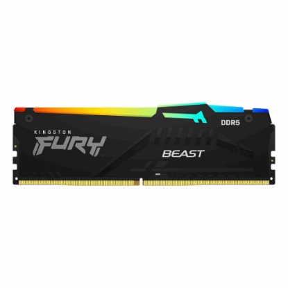 Obrázek KINGSTON DIMM DDR5 16GB 5200MT/s CL40 FURY Beast Černá RGB