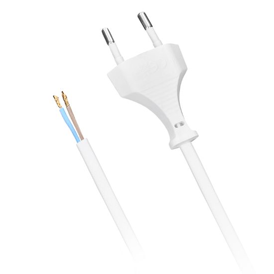 Obrázek Solight flexo šňůra, 2x 0,75mm2, bílá, plochá, 5m