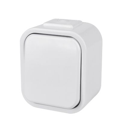 Obrázek Solight vypínač do vlhka, jednopólový, bílý