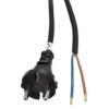 Obrázek Solight flexo šňůra, 2x 1, 5mm2, gumová, černá, 5m
