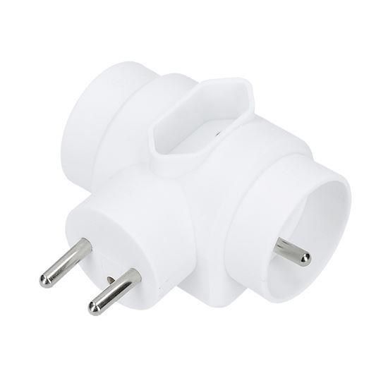 Obrázek Solight rozbočka, 2,5A + 2x 10A, bílá