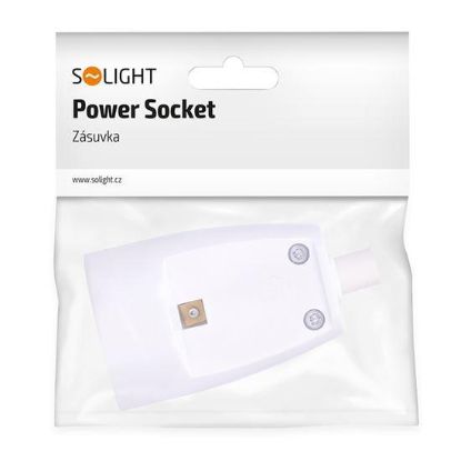 Obrázek Solight zásuvka přímá, IP20, bílá