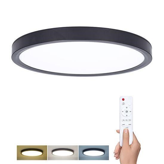 Obrázek Solight LED osvětlení s dálkovým ovladačem Estela Black, 60W, 4500lm, 50cm, změna chromatičnosti, stmívatelné