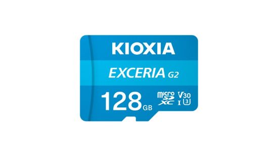 Obrázek KIOXIA microSD Karta EXCERIA G2 128GB, UHS-I U3 V30, s Adaptérem