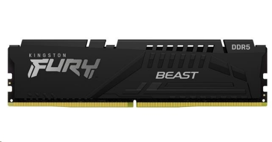 Obrázek KINGSTON DIMM DDR5 64GB (Kit of 4) 6000MT/s CL40 FURY Beast Black XMP
