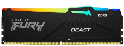 Obrázek KINGSTON DIMM DDR5 64GB (Kit of 4) 6000MT/s CL40 FURY Beast RGB XMP