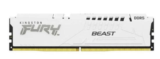 Obrázek KINGSTON DIMM DDR5 64GB (Kit of 4) 6000MT/s CL40 FURY Beast White XMP