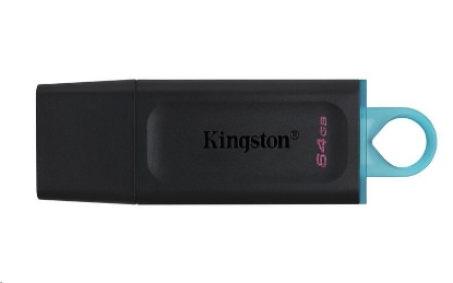 Obrázek Kingston Flash Disk 64GB USB3.2 Gen 1 DataTraveler Exodia (Black + Teal)
