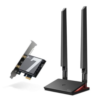 Obrázek TP- Link Archer TBE550E WiFi7 PCIe adapter (BE9300, 2, 4GHz/ 5GHz/ 6GHz, Bluetooth5.4)