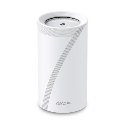 Obrázek TP- Link Deco BE65- 5G(1- pack) WiFi7 Mesh (BE9300, 2, 4GHz/ 5GHz/ 6GHz, 3x2, 5GbELAN/ WAN, 1xUSB3.0, 4G LTE, 5G, 1xnanoSIM)