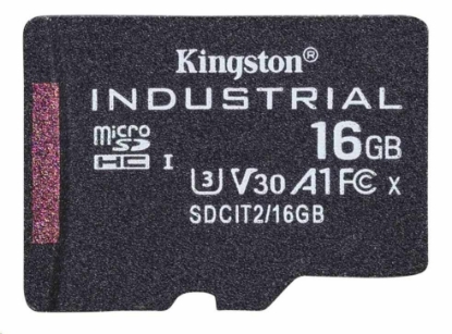 Obrázek Kingston MicroSDHC karta 16GB Industrial C10 A1 pSLC Card Single Pack