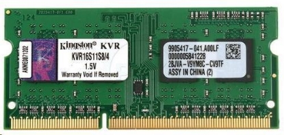 Obrázek KINGSTON SODIMM DDR3 4GB 1600MT/s CL11 Non-ECC 1Rx8 VALUE RAM