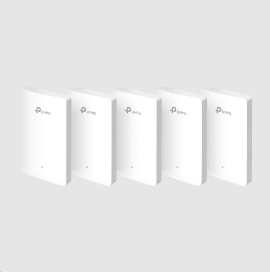 Obrázek TP-Link EAP615-Wall(5-pack) OMADA WiFi6 AP (AX1800,2,4GHz/5GHz,4xGbELAN,1xPoE-in,1xPoE-out,13W)