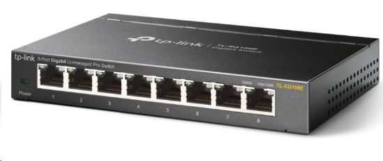 Obrázek TP-Link Easy Smart switch TL-SG108E (8xGbE, fanless)