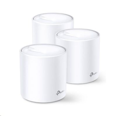 Obrázek TP- Link Deco X20(3- pack) WiFi6 Mesh (AX1800, 2, 4GHz/ 5GHz, 2xGbELAN/ WAN)