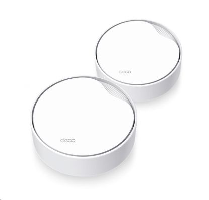 Obrázek TP- Link Deco X50- PoE (2- pack) WiFi6 Mesh (AX3000, 2, 4GHz/ 5GHz, 1x2, 5GbELAN/ WAN, 1xGbELAN/ WAN, 1xPoE)