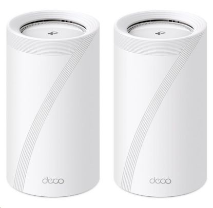 Obrázek TP- Link Deco BE85(2- pack) WiFi7 Mesh(BE22000, 2, 4GHz/ 5GHz/ 6GHz, 1x10GbELAN/ WAN, 1xSFP+/ 10GbELANcombo, 2x2, 5GbELAN/ WAN, 1xUSB)