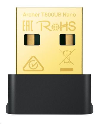 Obrázek TP- Link Archer T600UB Nano WiFi5 USB adapter (AC600, 2, 4GHz/ 5GHz, Bluetooth 4.2, USB2.0)