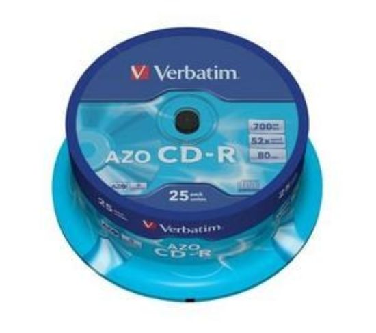 Obrázek VERBATIM CD-R(25-Pack)Spindle/Crystal/DLP/52x/700MB