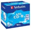 Obrázek VERBATIM CD- R(10- Pack)Jewel/ Crystal/ DLP/ 52x/ 700MB