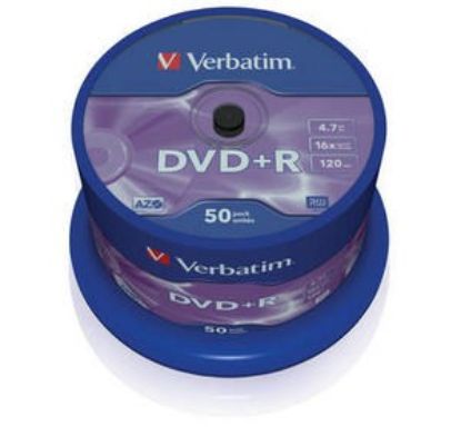 Obrázek VERBATIM DVD+R(50-Pack)Spindle/General Retail/16x/4.7GB