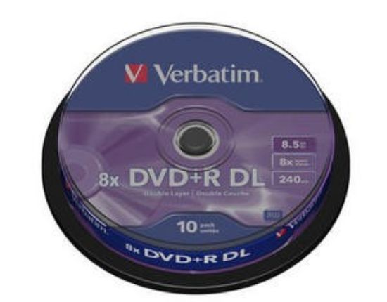 Obrázek VERBATIM DVD+R(10-pack) Double layer/8x/8.5GB/spindle