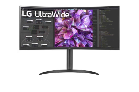 Obrázek LG MT IPS LED 34" 34WQ75C - IPS panel, sRGB 99%, HDR10, 3440x1440, 2xHDMI, DP, USB-C, USB 2.0, RJ45,zakriven, nast vyska