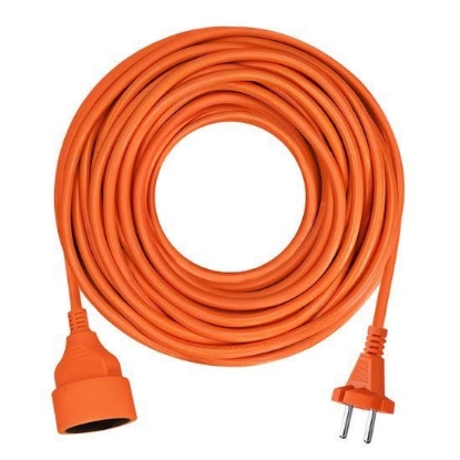 Obrázek Solight 1z pohyblivý přívod - spojka, 10m, 2 x 1,5mm2, oranžová