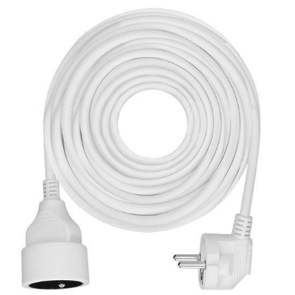 Obrázek Solight 1z prodlužovací přívod - spojka, 15m, 3 x 1,5mm2, bílá