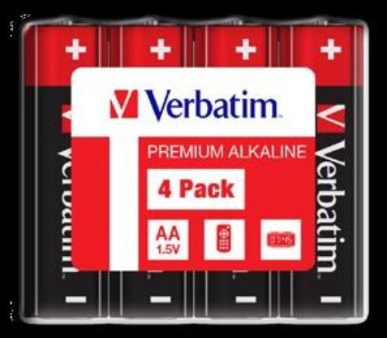 Obrázek VERBATIM Alkalické baterie AA, 4 Pack - Shrink
