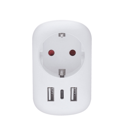 Obrázek Solight cestovní adaptér UK USB A+C pro použití ve Velké Británii, typ G