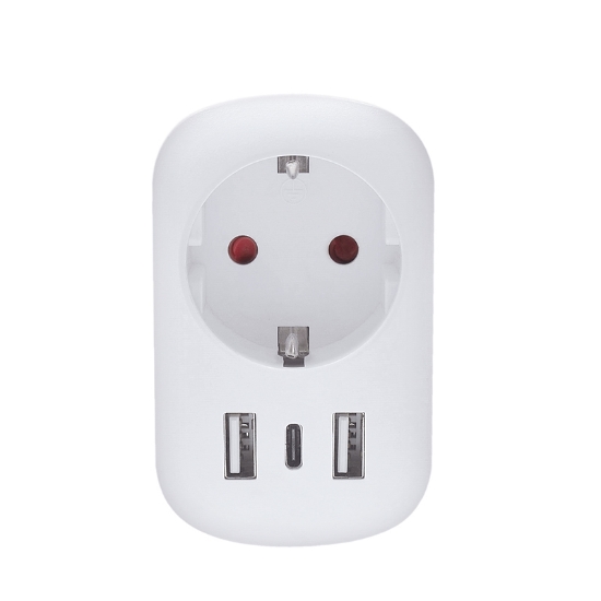 Obrázek Solight cestovní adaptér UK USB A+C pro použití ve Velké Británii, typ G