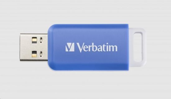 Obrázek VERBATIM Flash Disk 64GB DataBar USB 2.0 Drive, modrá