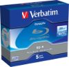 Obrázek VERBATIM BD- R SL Datalife (5- pack)Blu- Ray/ Spindle/ 6x/ 25 GB WHITE BLUE SURFACE