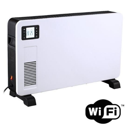 Obrázek Solight horkovzdušný konvektor 2300W, WiFi, LCD, ventilátor, časovač, nastavitelný termostat