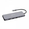 Obrázek VERBATIM Hub USB- C Pro Multiport 13 Port, 6x USB- A, 2x USB- C, 2x HDMI, DP, RJ45, 3.5mm Jack audio, šedá