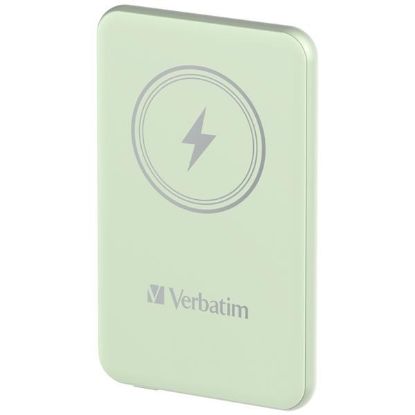 Obrázek VERBATIM Powerbanka Charge 'n' Go, Magnetická, 5000 mAh, USB-C, Zelená