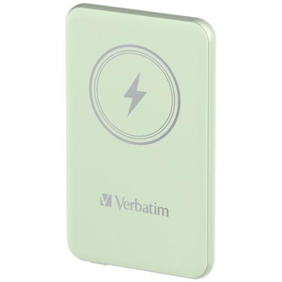 Obrázek VERBATIM Powerbanka Charge 'n' Go, Magnetická, 5000 mAh, USB-C, Zelená