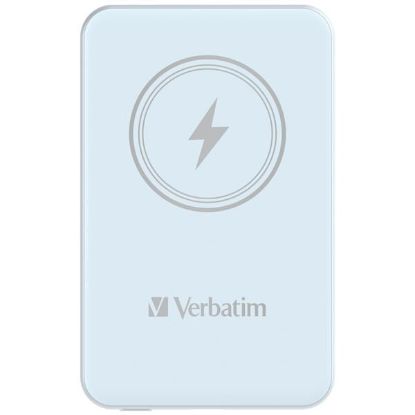 Obrázek VERBATIM Powerbanka Charge 'n' Go, Magnetická, 5000 mAh, USB-C, Modrá