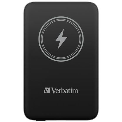 Obrázek VERBATIM Powerbanka Charge 'n' Go, Magnetická, 10000 mAh, USB-C, Černá