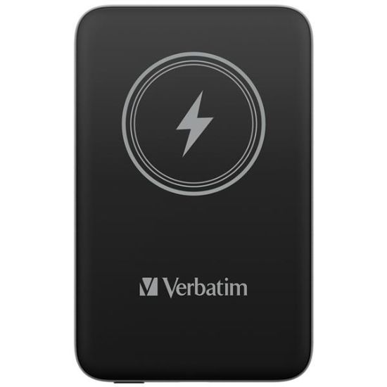 Obrázek VERBATIM Powerbanka Charge 'n' Go, Magnetická, 10000 mAh, USB-C, Černá
