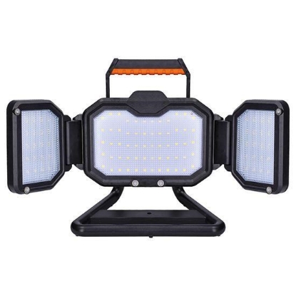 Obrázek Solight LED reflektor 30W, přenosný, nabíjecí, 3000lm, oranžovo-černý