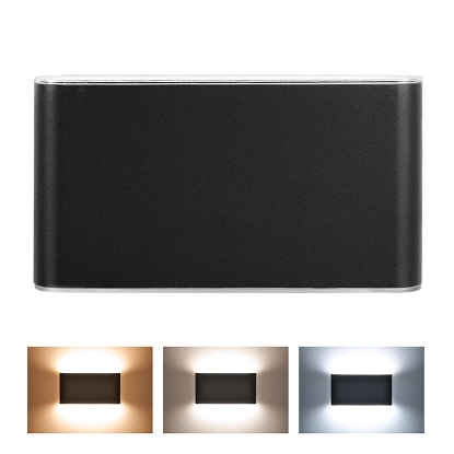 Obrázek Solight LED venkovní nástěnné osvětlení Modena, 12W, 800lm, 3CCT, černá