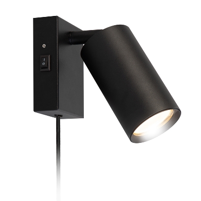 Obrázek Solight nástěnná lampička CELE, 1x GU10, černá