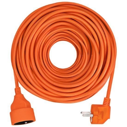 Obrázek Solight prodlužovací přívod - spojka, 1 zásuvka, 20m, 3 x 1,5mm2, oranžová