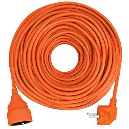 Obrázek Solight prodlužovací přívod - spojka, 1 zásuvka, 25m, 3 x 1,5mm2, oranžová